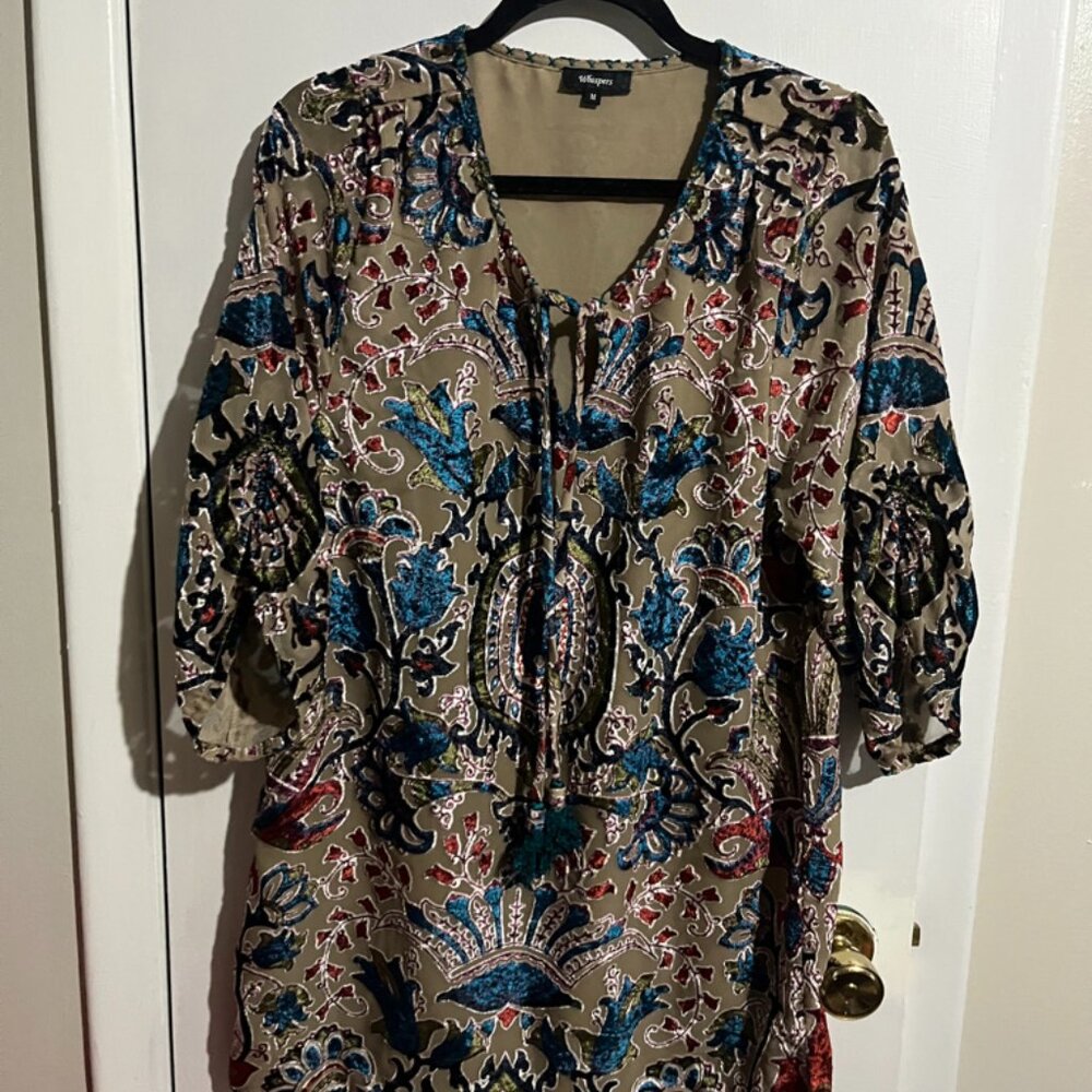 WHISPERS 3/4 SLEEVES LINED DRESS SZ M